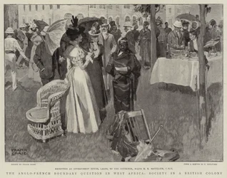 Die anglo-französische Grenzfrage in Westafrika, Gesellschaft in einer britischen Kolonie